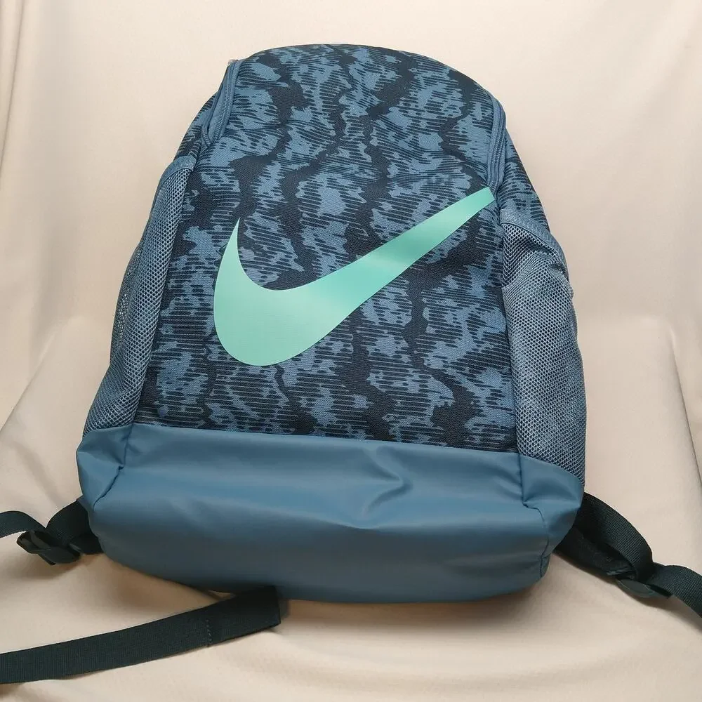 Nike Brasilia Kids Backpack 18L Armoury Navy Aegean Green Frost NWT